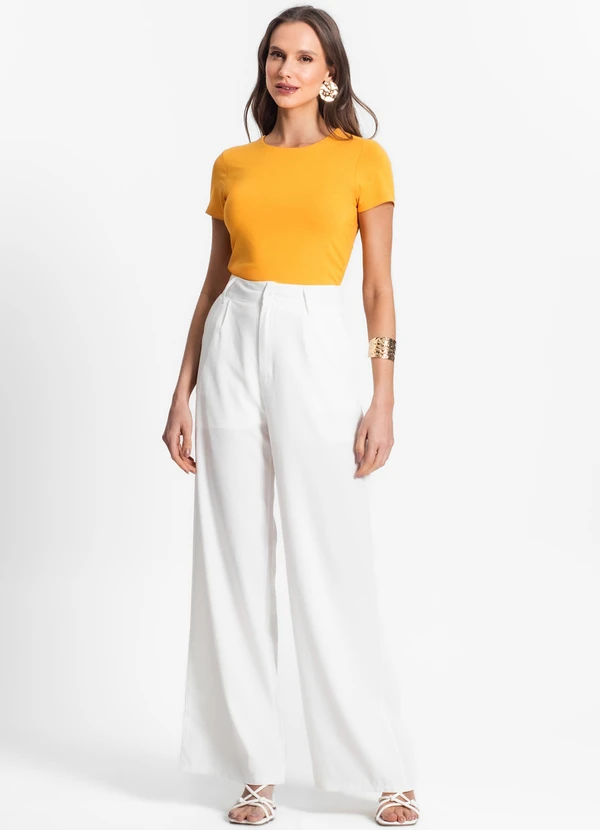 Endless - Blusa de Viscotorcion Feminina Amarelo 4