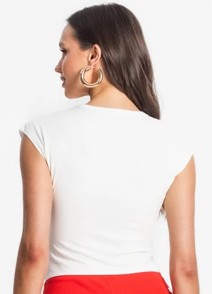 Endless - Blusa de Viscotorcion Feminina Bege - ENDLESS