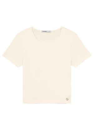 Endless - Blusa de Viscotorcion Feminina Bege - ENDLESS