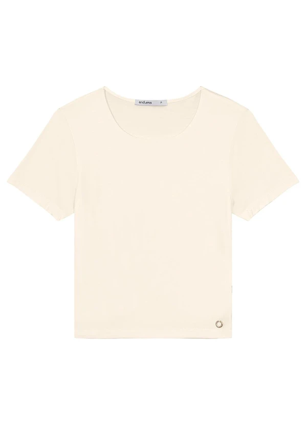 Endless - Blusa de Viscotorcion Feminina Bege