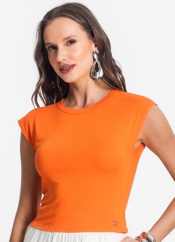 Endless - Blusa de Viscotorcion Feminina Laranja