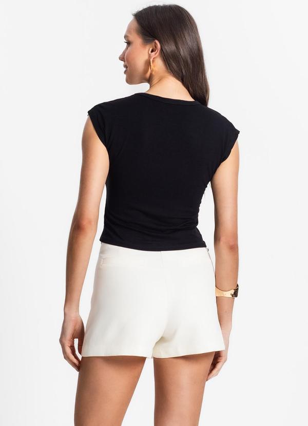 Endless - Blusa de Viscotorcion Feminina Preto 2