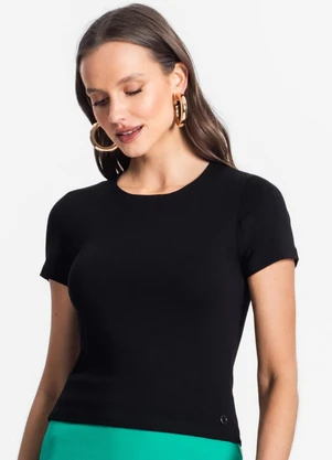 Endless - Blusa de Viscotorcion Feminina Preto - ENDLESS