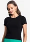 Endless - Blusa de Viscotorcion Feminina Bege - variação: Preto