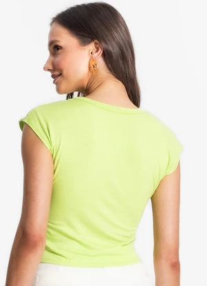 Endless - Blusa de Viscotorcion Feminina Verde - ENDLESS