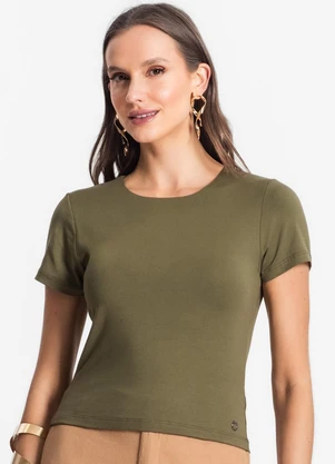 Endless - Blusa de Viscotorcion Feminina Verde - ENDLESS