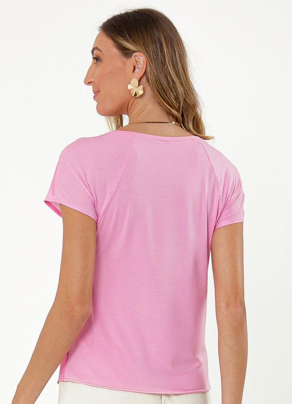 Cativa - Blusa Decote Canoa Misturinha Rosa 2