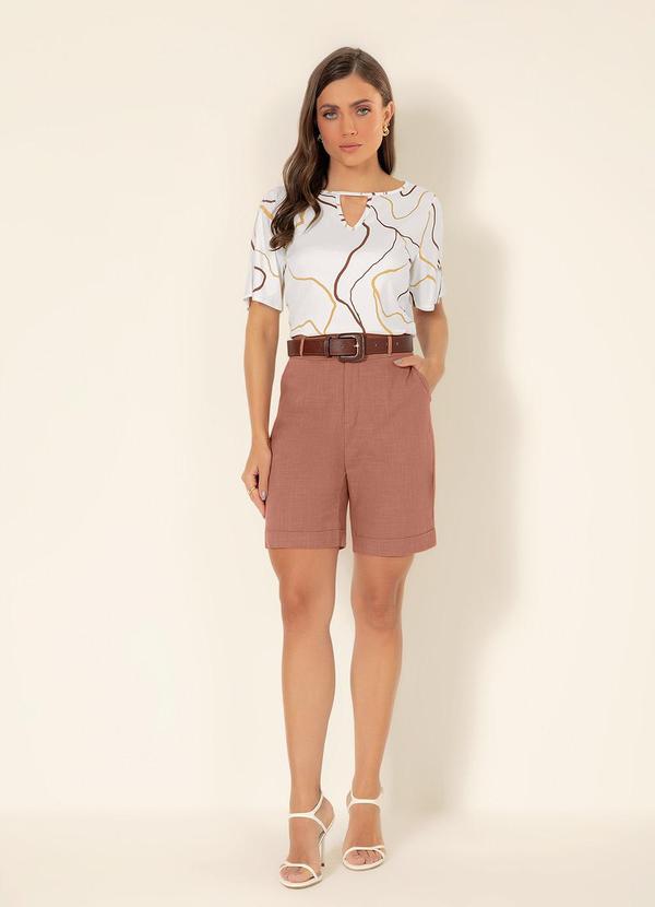 Gris - Blusa Decote Gota em Viscose Off White 4