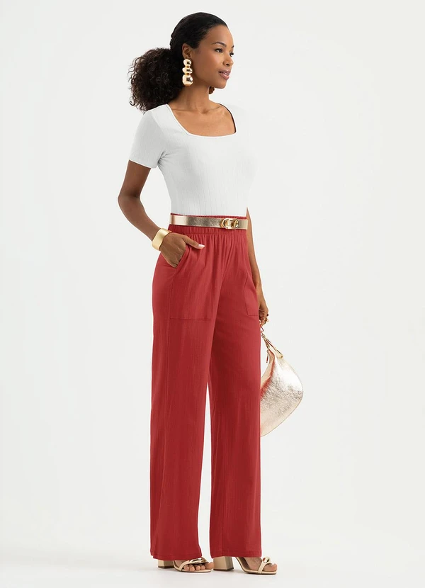 Cativa - Blusa Decote Quadrado Canelada Branco  3