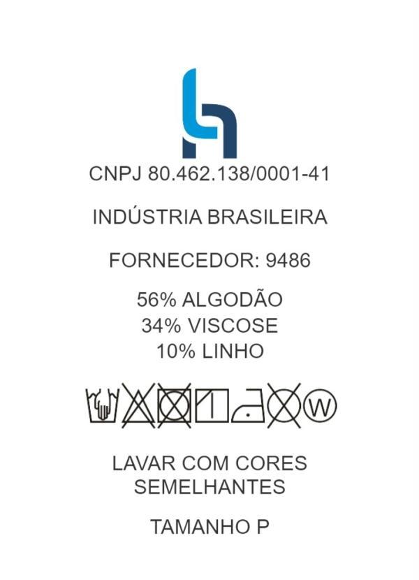 Outlet - Blusa Decote Transpassado Folhagem Azul 10