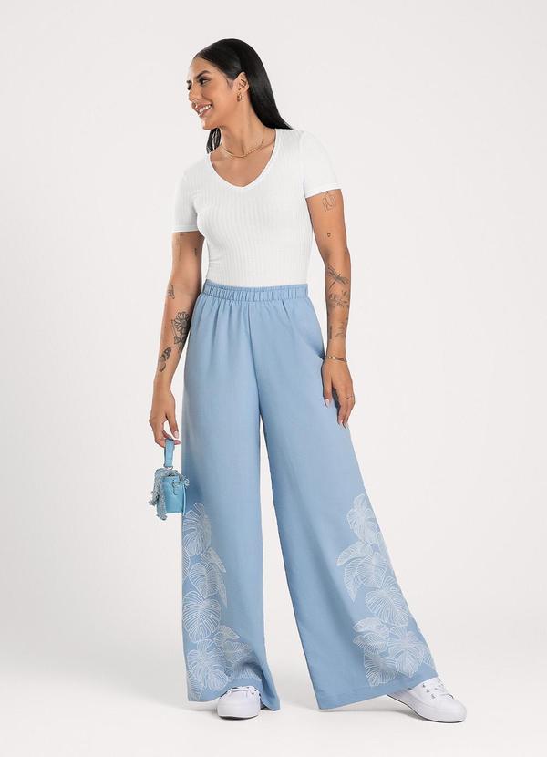 Cativa - Blusa Decote V em Canelado Branco 3