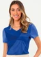 Cativa - Blusa Decote V Misturinha Azul - variação: Azul
