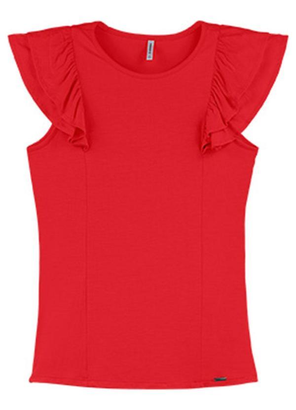 Rezzato - Blusa Delicated Summer Adulto Feminino Vermelho