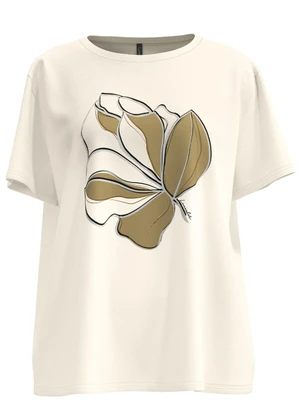 Lunender - Blusa Dem Meia Malha Penteada Branco - LUNENDER