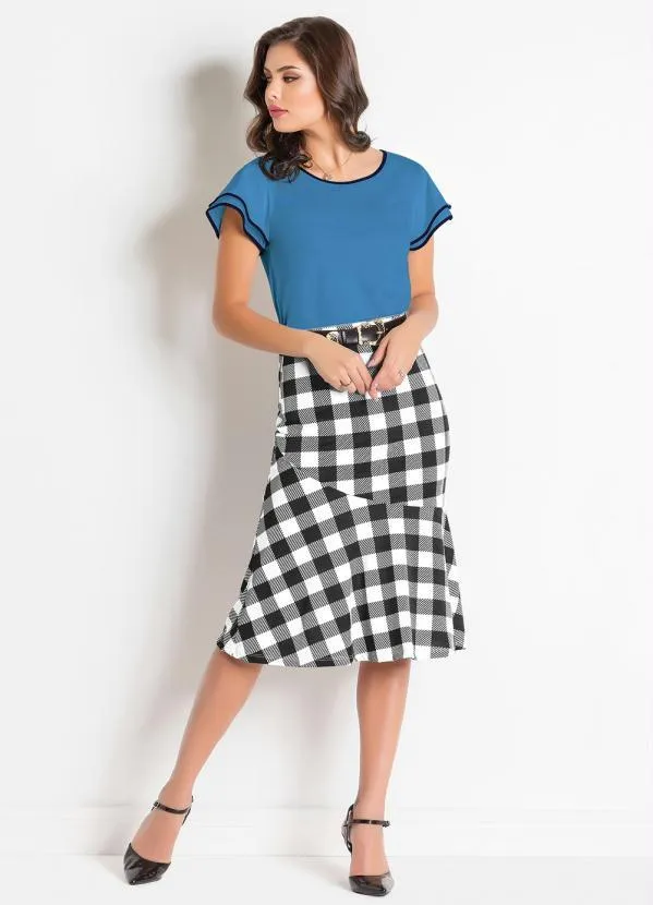 Rosalie - Blusa Detalhe em Marinho Azul 2