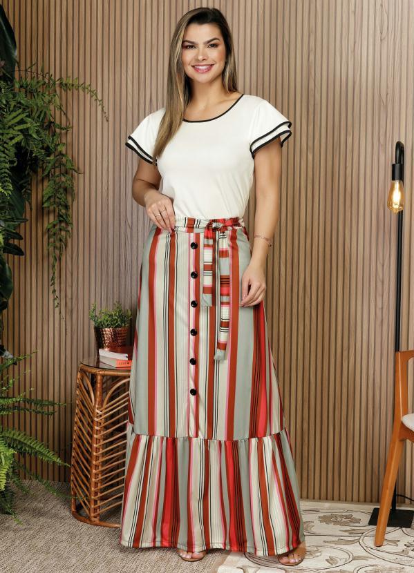 Rosalie - Blusa Detalhe em Preto Off White 3