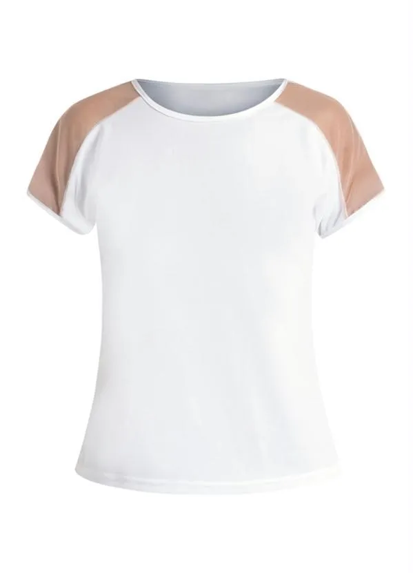 Moda Pop - Blusa Detalhe Tule Branca 10