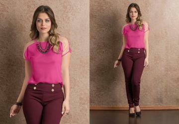 Blusa Detalhe Tule Pink