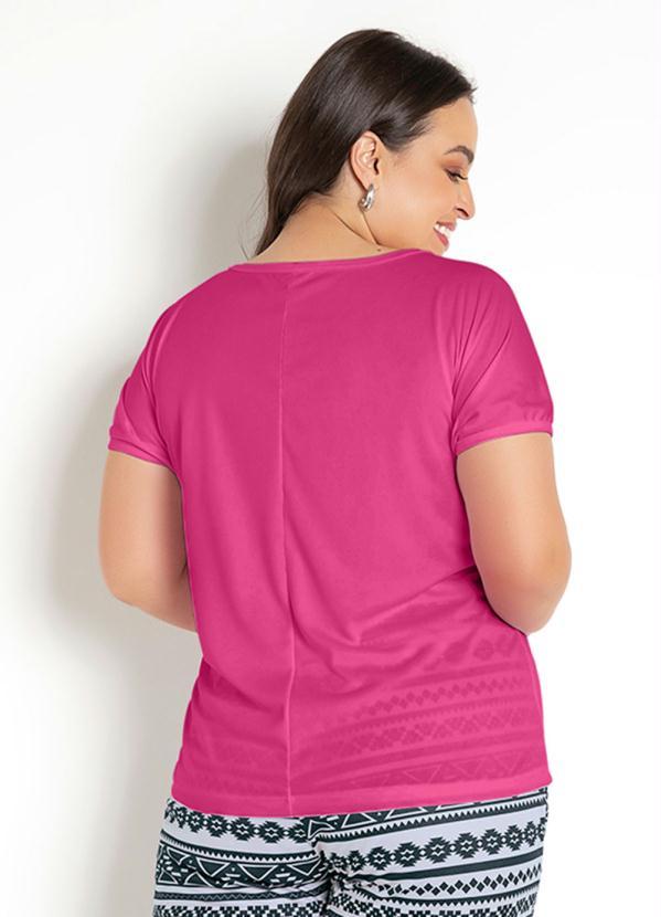 Moda Pop - Blusa Detalhe Tule Pink 5