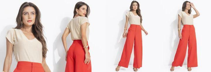 Blusa Dourada em Lurex