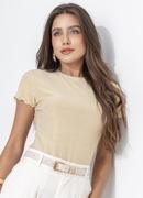 Blusa Dourada em Lurex