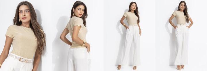 Blusa Dourada em Lurex