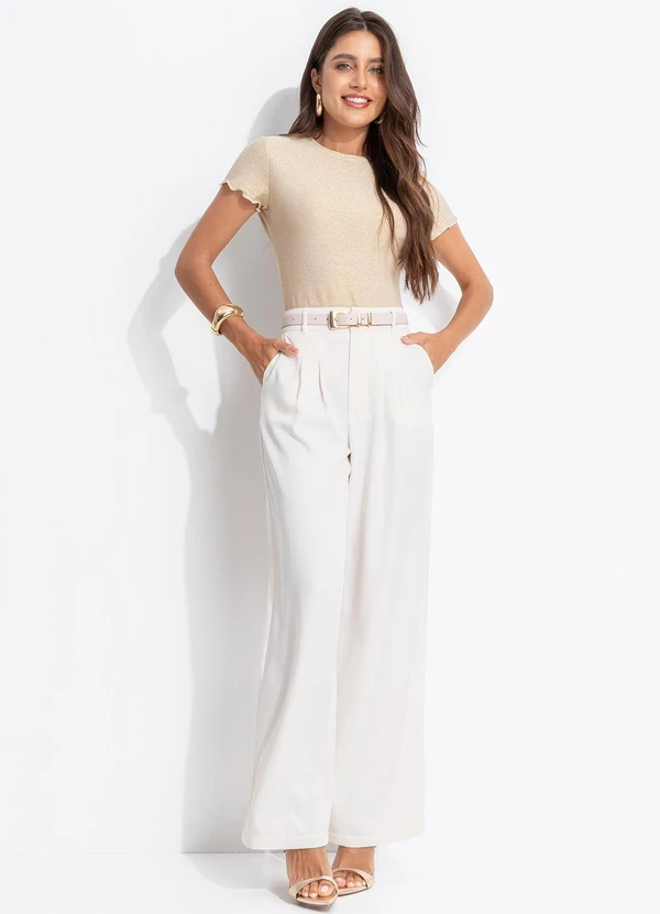 Quintess - Blusa Dourada em Lurex 5