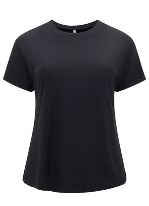Lunender Mais Mulher - Blusa Dplus Size em Malha Crepe Preto - LUNENDER MAIS MULHER