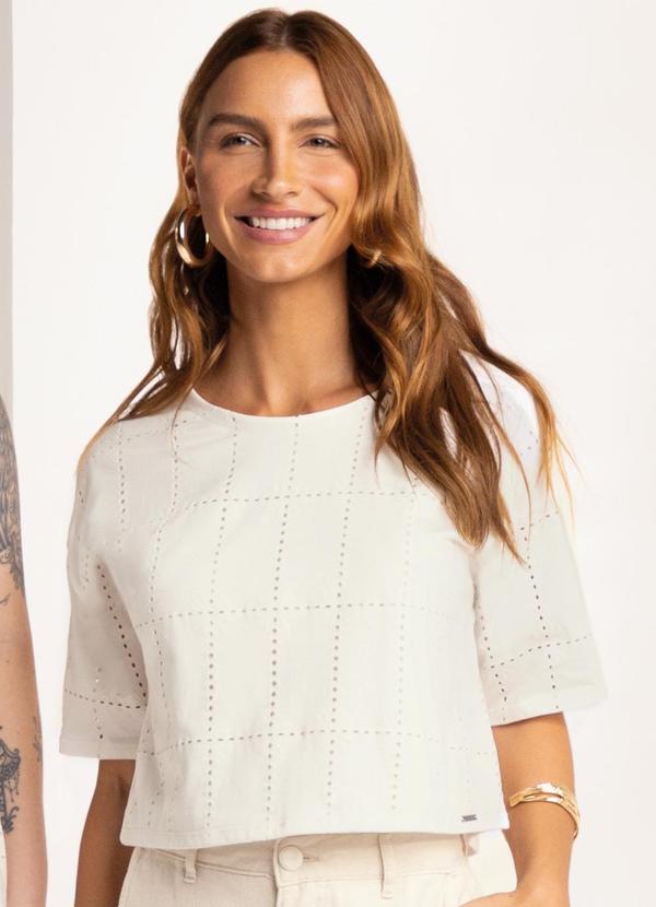 Marialícia - Blusa Duas Formas de Uso Bege