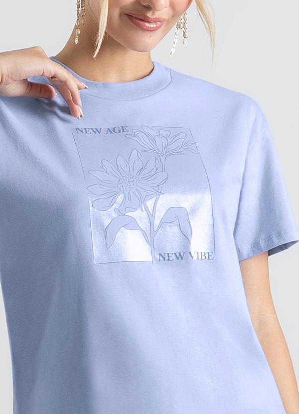 Cativa - Blusa em Algodão Azul Claro 3