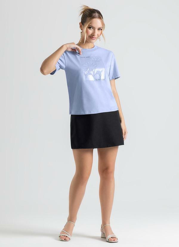 Cativa - Blusa em Algodão Azul Claro 4