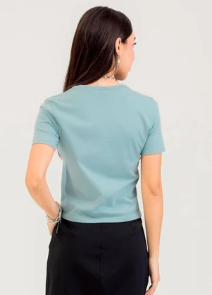Cativa You - Blusa em Algodão  Azul Claro - CATIVA YOU