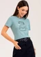 Cativa You - Blusa em Algodão  Azul Claro - variação: Azul Claro