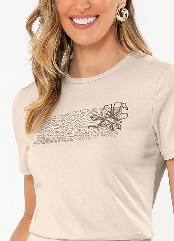 Cativa - Blusa em Algodão Bege 3