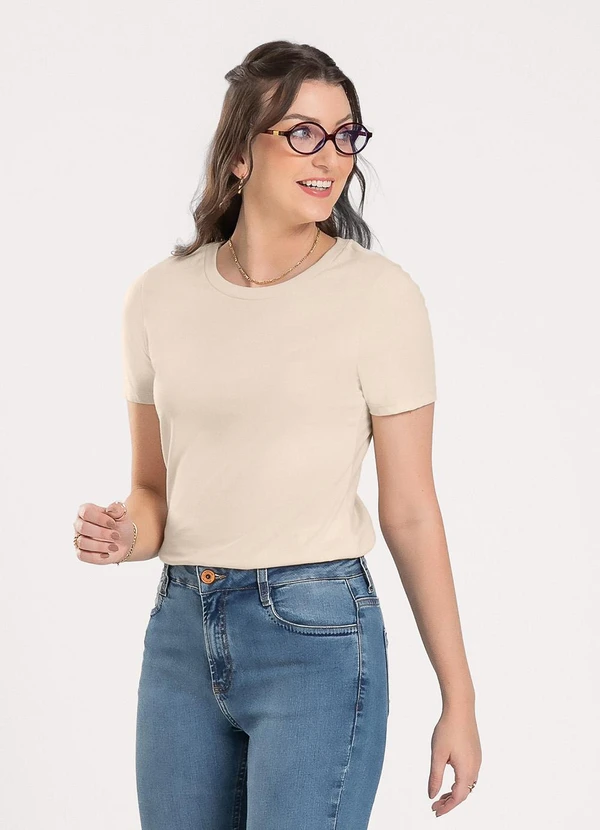 Cativa - Blusa em Algodão Bege