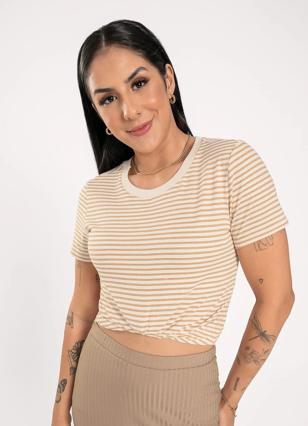 Cativa - Blusa em Algodão Bege 3