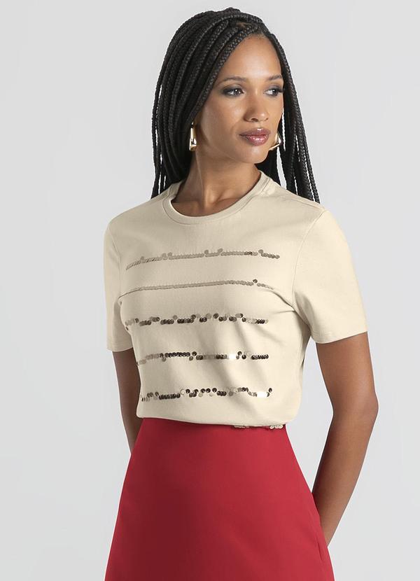 Cativa - Blusa em Algodão Bege