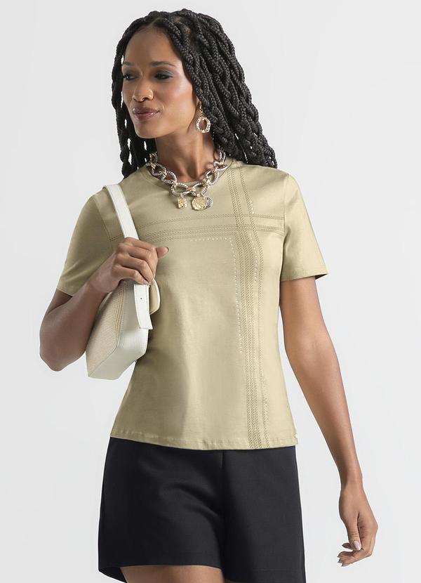 Cativa - Blusa em Algodão Bege