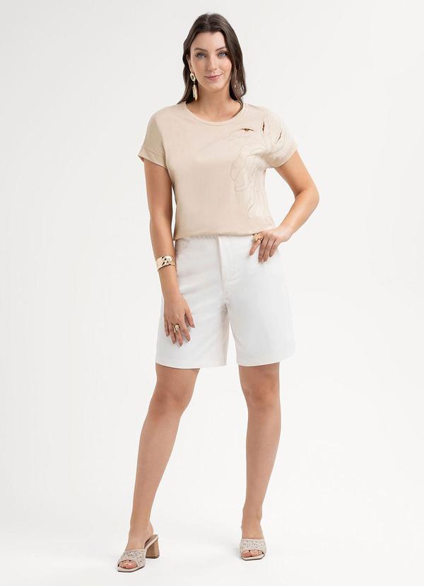 Habana - Blusa em Algodão  Bege 4