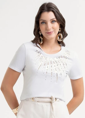 Habana - Blusa em Algodão  Branco  - HABANA