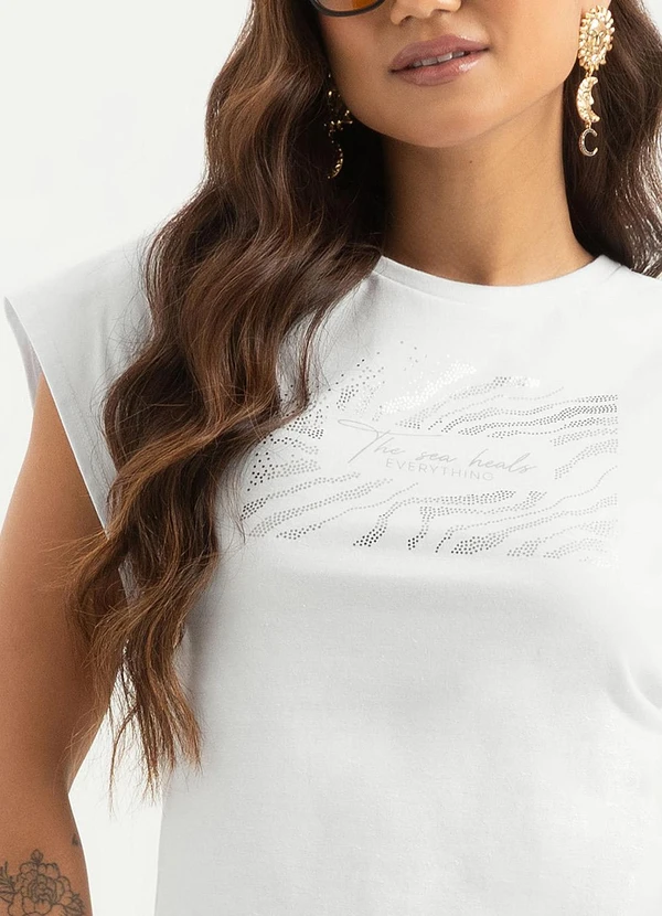 Cativa - Blusa em Algodão Branco  3