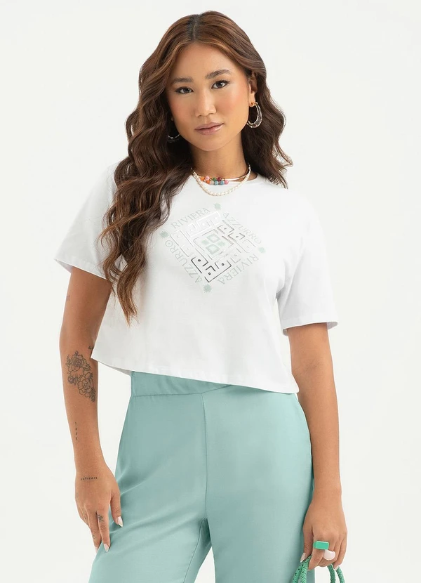 Cativa - Blusa em Algodão  Branco 