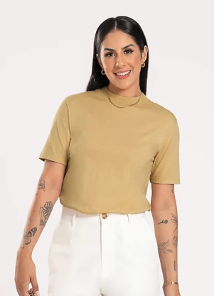 Cativa - Blusa em Algodão Caramelo - CATIVA