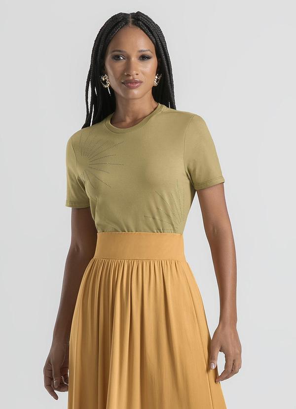 Cativa - Blusa em Algodão Caramelo