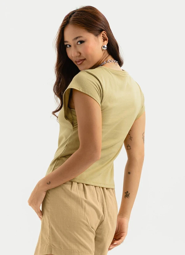 Cativa - Blusa em Algodão Caramelo 2