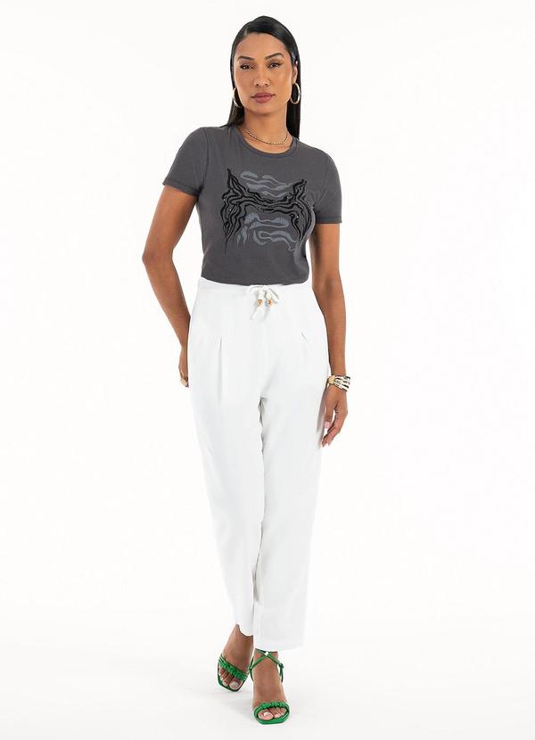 Habana - Blusa em Algodão Cinza Escuro 4