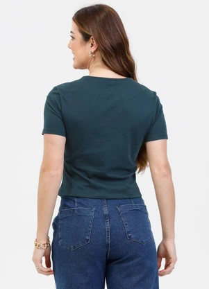 Habana - Blusa em Algodão Cinza Médio - HABANA