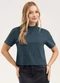 Cativa - Blusa em Algodão Off White - variação: Cinza Médio