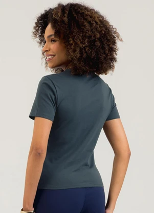Cativa - Blusa em Algodão Cinza Médio - CATIVA