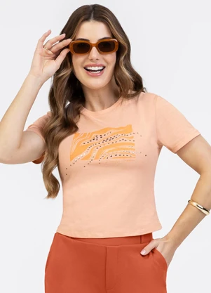 Habana - Blusa em Algodão Laranja - HABANA